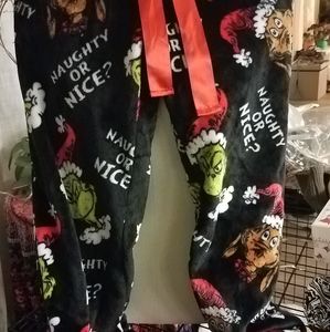 Fuzzy pajama pants Dr. Seuss